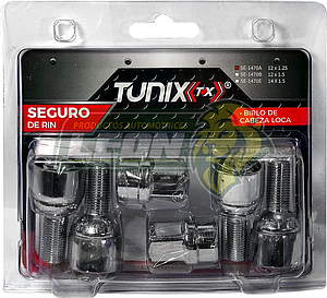 SEGURO RIN 12x1.25 mm BIRLO CABEZA LOCA TUNIX