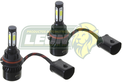 FOCO LED 9004 ALTA Y BAJA SISTEMA COMPLETO 4 CARAS LED JGO