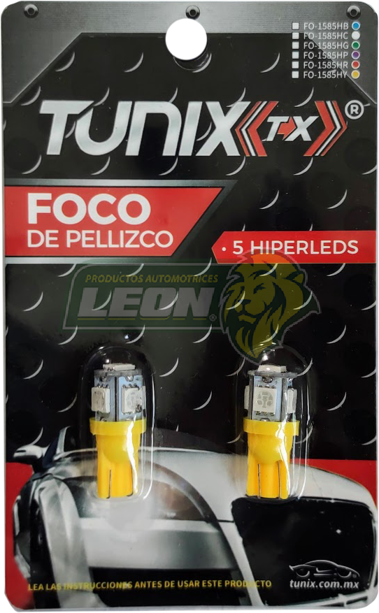 FOCO PELLIZCO 5 HIPER LEDS AMARILLO (PAR)