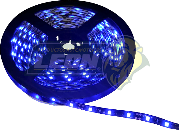 ROLLO HIPERLEDS (300 LEDS 3528 AZULES) 5 mts. RECORTABLE