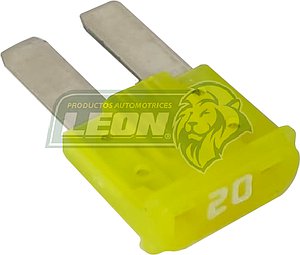 FUSIBLE CLAVIJA MICRO AMARILLO 20 AMP. PATAS LARGAS,2 TERMINALES MCA. LITTELFUSE