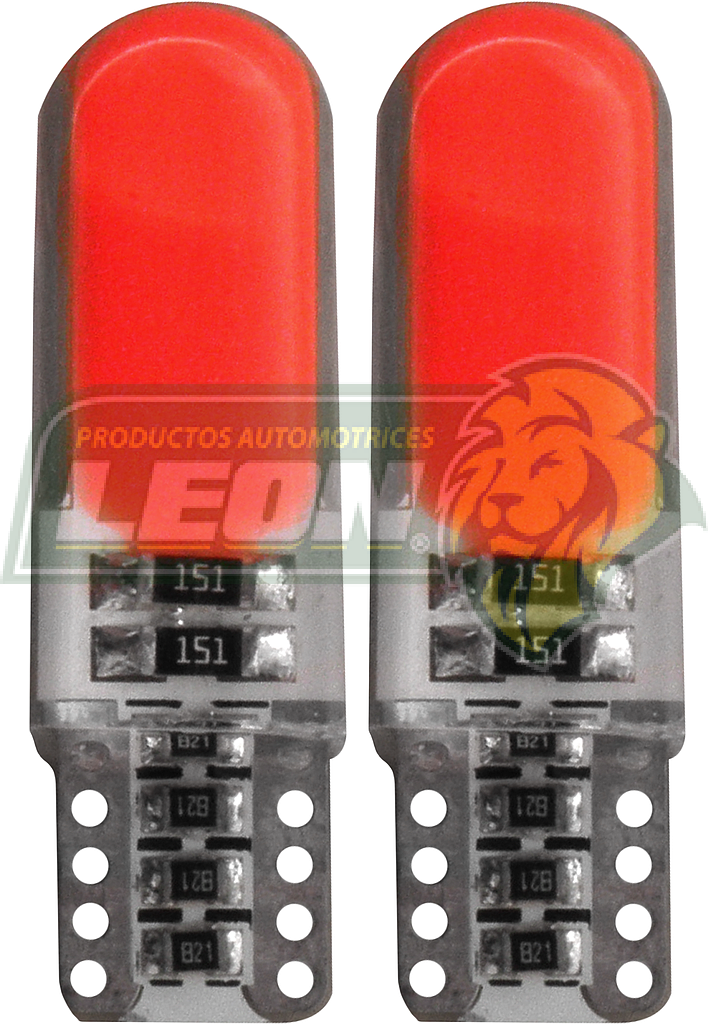 FOCO PELLIZCO 158 12V 12 HIPERD LEDS COB CANBUS ROJO (JGO. c/2 pz.) TUNIX