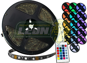 ROLLO o TIRE DE 150 HIPER LEDS 5050 RGB 5 mts. C/CONTROL REMOTO