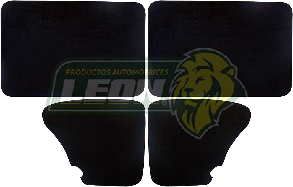 TAPAS P/PUERTAS LATERALES VW SEDAN VINIL NEGRO (JGO. 4 pz.)