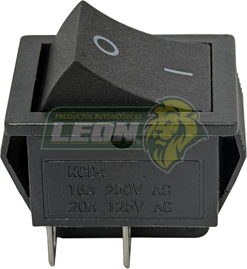 SWITCH TECLA SEMI CUADRADA GRANDE 2.5x3 cm "NEGRO"