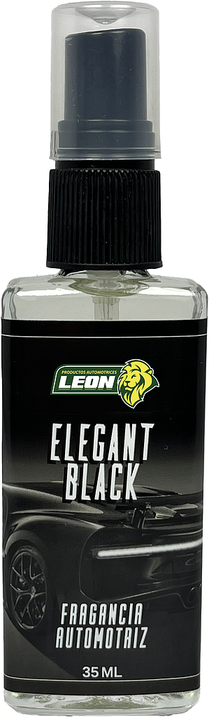 AROMATIZANTE o FRAGANCIA AUTOMOTRIZ LIQUIDO (ENVASE VIDRIO) 35 ml. CABALLERO ELEGANT BLACK (LACOSTE BLACK)