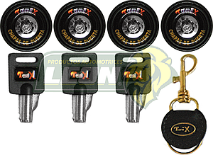 CHAPA DE SEGURIDAD AUTOMOTRIZ 4 CHAPAS