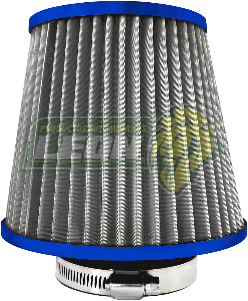 FILTRO AIRE ALTO FLUJO UNIVERSAL C/MALLA ACERO INOX. AZUL (1115)