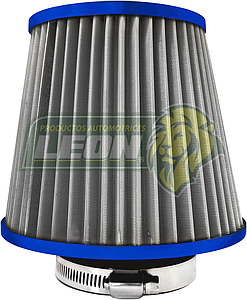 FILTRO AIRE ALTO FLUJO UNIVERSAL C/MALLA ACERO INOX. AZUL (1115)