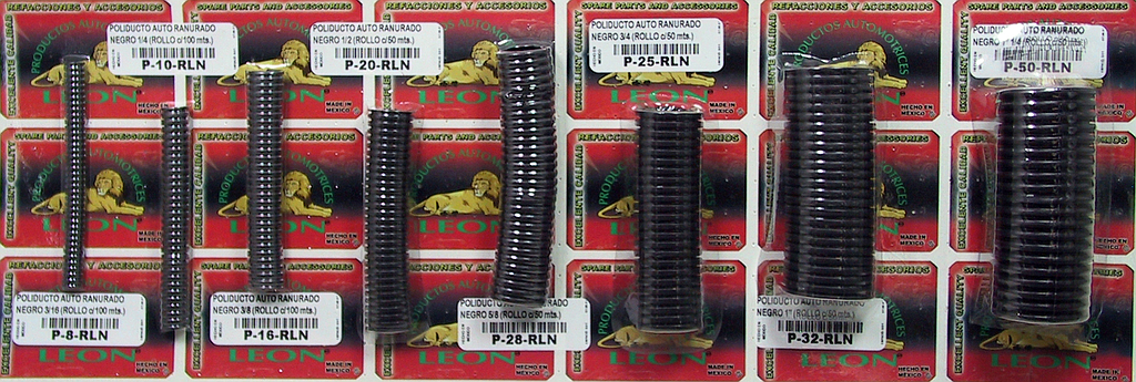 MUESTRARIO DE POLIDUCTO AUTORANURADO