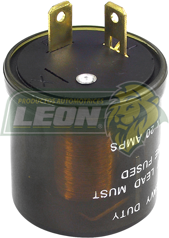 FLASHER REFORZADO 2 PATAS 12V CORTO