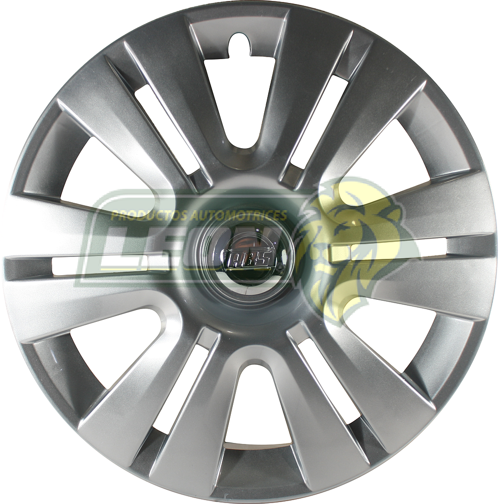 TAPON ABS SPORT LGR RIN 15" GRIS  (JGO. c/4 pz.)