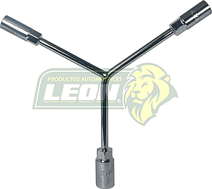 LLAVE o MANERAL EN “Y” CROMADA C/DADOS DE 12, 14, 17 mm