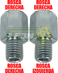 TORNILLO P/ESPEJO MOTOS ROSCA R-R Y R-L M10 (JGO. c/2 pzas.)