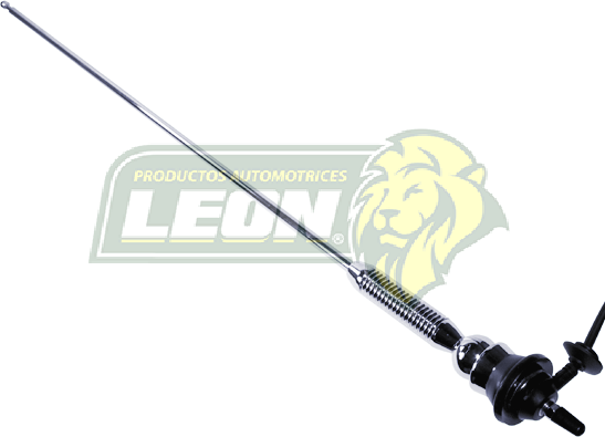 ANTENA UNIVERSAL DE RESORTE, VARILLA Y BASE CROMADA (301N)