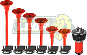 BOCINAS MUSICALES c/5 CORNETAS 12V TONO CUCARACHA (ML-512) = SJ1104/C