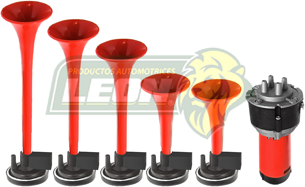 BOCINAS MUSICALES c/5 CORNETAS DIXIE LAND NEUMATICA AUTOMOTRIZ c/RELEVADOR (SJ1104/D) TUNIX