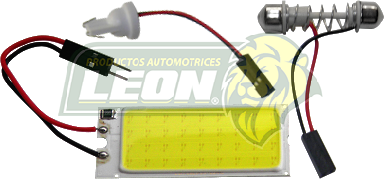 FOCO T/FUSIBLE AJUSTABLE 36 LEDS BLANCO C/ADAPTADORES (JGO.) TUNIX