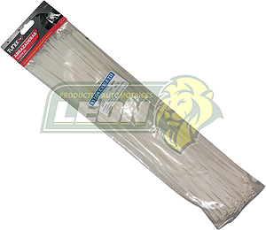 CINCHO NAILON 37 cm (3.8 mm ANCHO) BLANCO (BOLSA C/100 pz.) CHINO