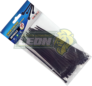 CINCHO NAILON 15 cm (3.6 mm DE ANCHO) NEGRO (BOLSA C/100 pz.)