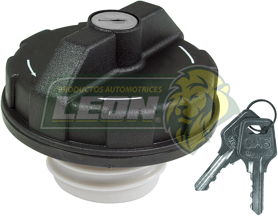 TAPON GASOLINA PLASTICO C/ROSCA  (JGO. c/2 LLAVES) CHRYSLER, FORD, G.M., HONDA, DINA, M.BENZ (108)