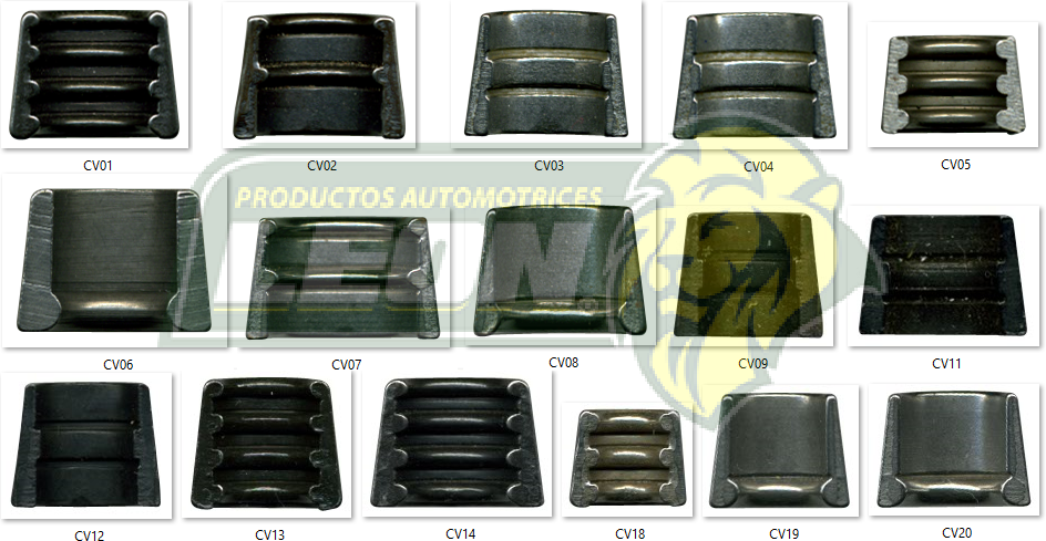 MUESTRARIO DE CUÑAS DE VALVULA VARIOS MODELOS
