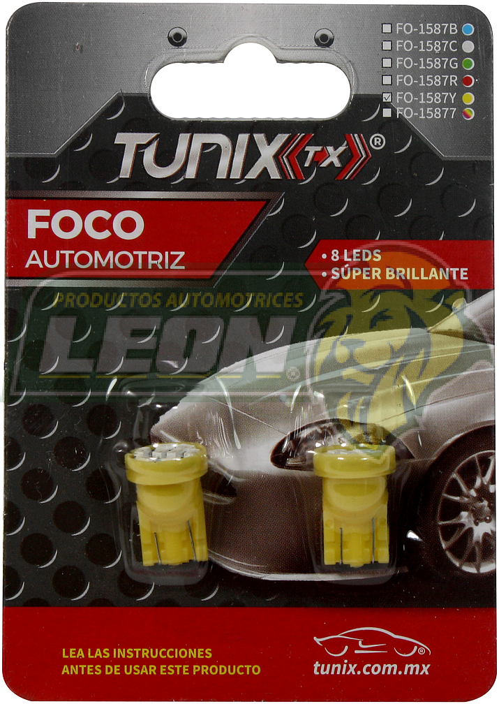 FOCO PELLIZCO 7 LEDS AMARILLO TUNIX