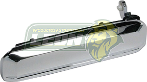 MANIJA EXTERIOR PUERTA DELANTERA NISSAN TSURU I 1.6L 84-87, PK-UP D21 2.4L 94-08 CROMADA (L)
