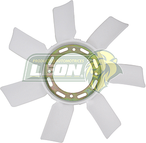 VENTILADOR PLASTICO FORD PK-UP, RANGER 2.3L 4 Cil. 90-95 7 ASPAS (4 HOYOS, 8 ELISES) CENTRO DE METAL HO799 ØI: 104 mm, ØE: 37 cm