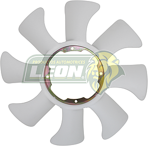 VENTILADOR PLASTICO NISSAN URVAN DIESEL 2.5L 09-10 HO777A 8 ASPAS 4 HOYOS CENTRO DE METAL ØI: 13-14.8 cm, ØE: 40 cm
