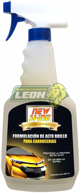 FORMULACION ALTO BRILLO PARA CARROCERIAS  C/TEFLON  NEW SHINE 500 ml.