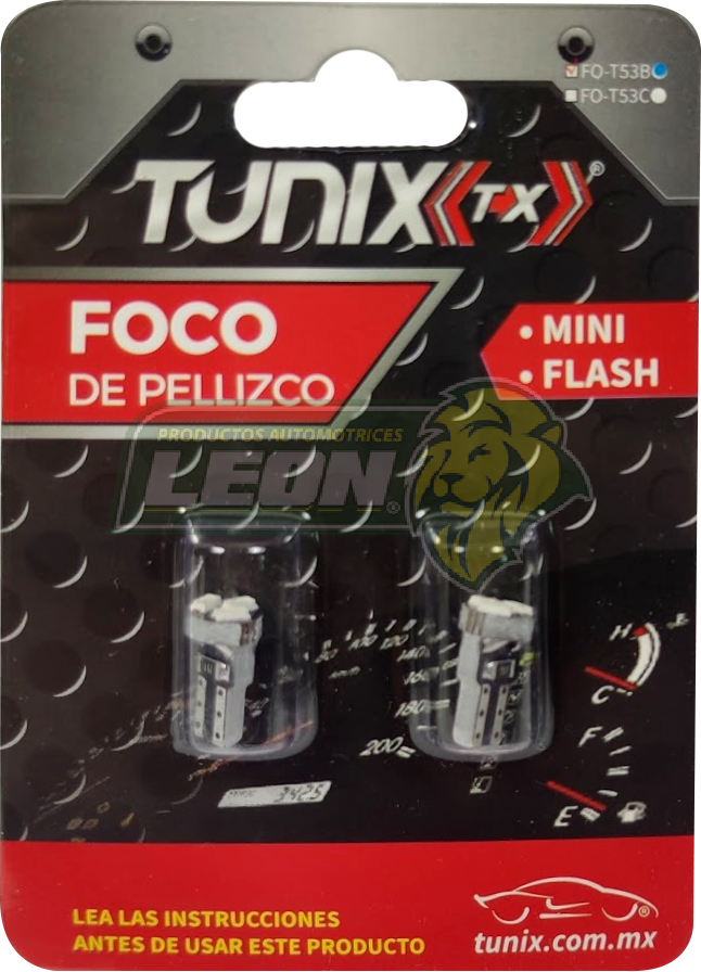 FOCO PELLIZCO MINI 3 HIPERLEDS AZUL C/FUNCION FLASH