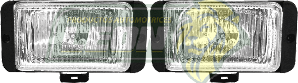 FARO RECTANGULAR 14.2x7.1 cm TIPO GM BLANCO (JGO. c/2 pz.)