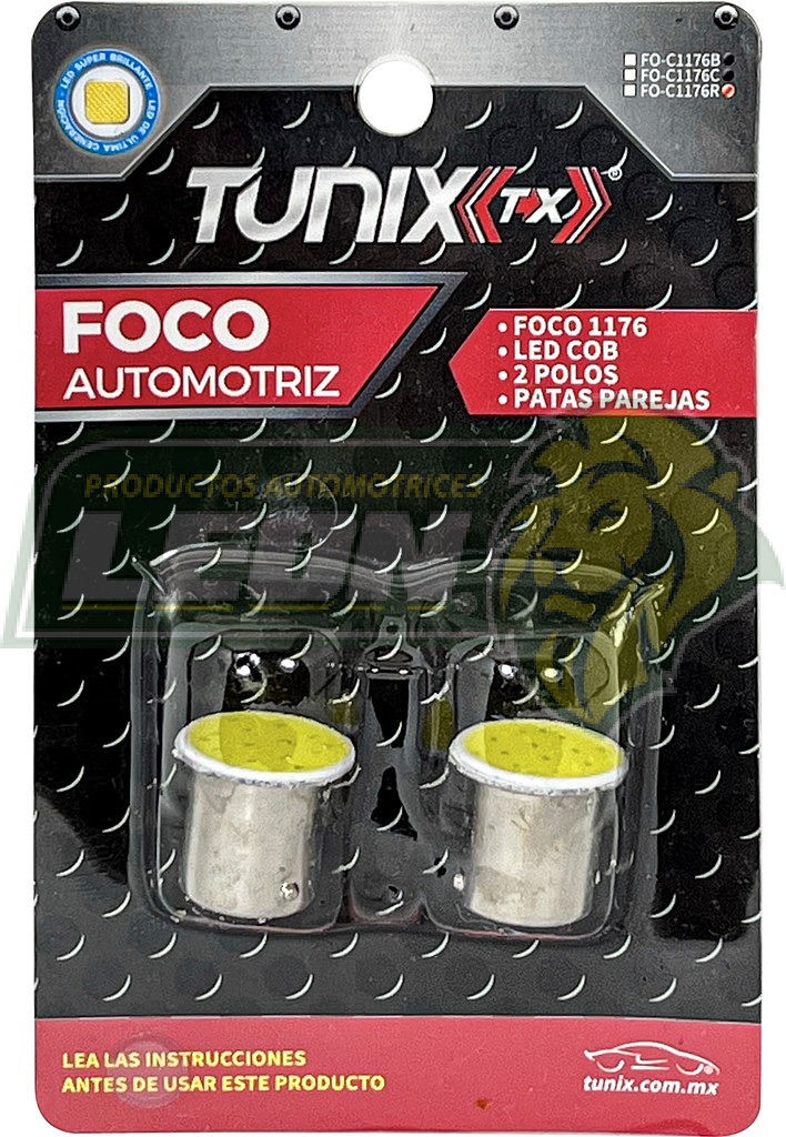 FOCO 1176 2 POLOS PATAS PAREJAS, LED COB PLANO BLANCO (JGO. C/2 pz.)
