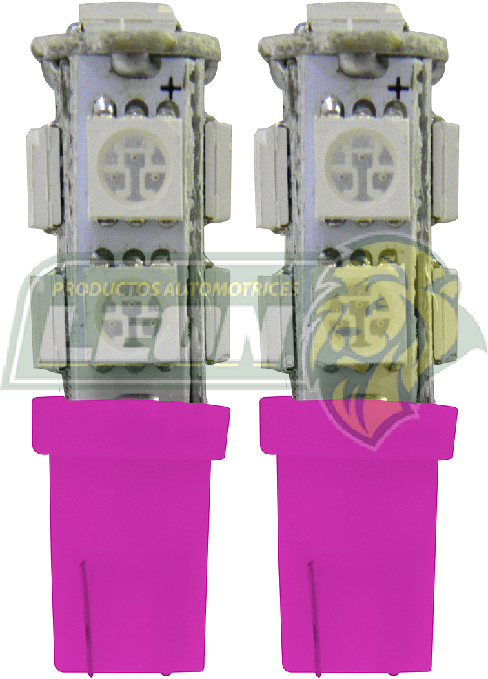 FOCO PELLIZCO 9 LEDS ROSA X PAR (TUNIX) FO-1589PK