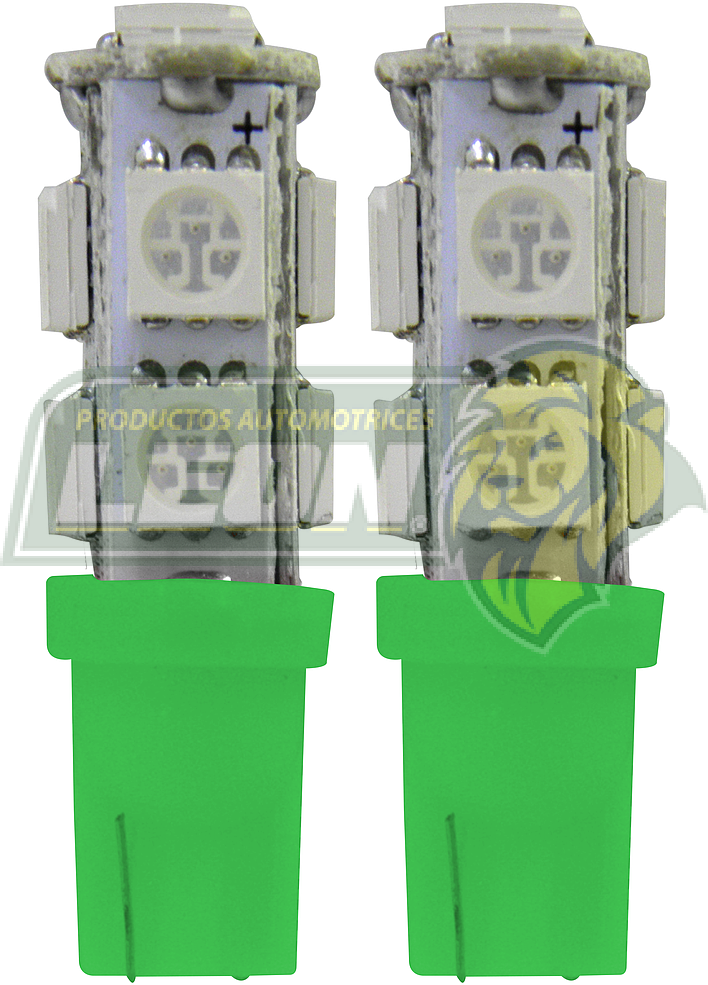 FOCO PELLIZCO 9 LEDS VERDE X PAR TUNIX FO-1589G