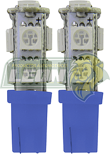 FOCO PELLIZCO 9 LEDS AZUL  X PAR FO-1589B