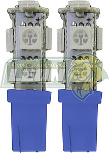 FOCO PELLIZCO 9 LEDS AZUL  X PAR FO-1589B