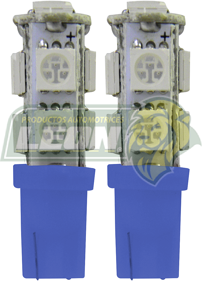 FOCO PELLIZCO 9 LEDS AZUL  X PAR FO-1589B