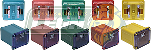 FUSIBLE TIPO MUELA CORTO 20, 30,40,50,60 amp. (ESPECIFICAR AMPERAJE)
