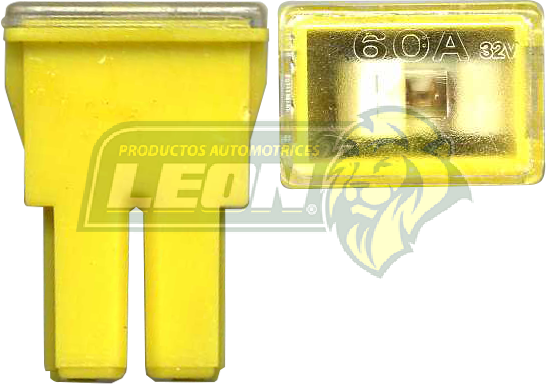 FUSIBLE T/MUELA HEMBRA 60 AMP. AMARILLO