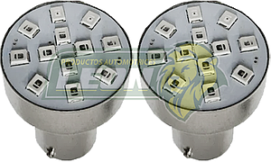 FOCO 1141 12V 12 LEDS 1 POLO ROJO (JGO. c/2 pz.) TUNIX