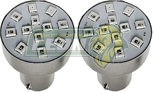FOCO 1141 12V 12 LEDS 1 POLO ROJO (JGO. c/2 pz.) TUNIX