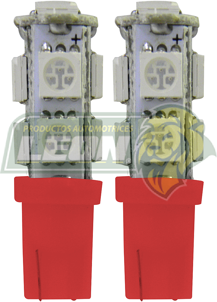 FOCO PELLIZCO 9 LEDS ROJO  (FO-1589R) (JGO. c/2 pz.) TUNIX 