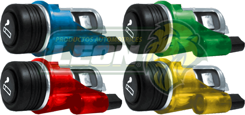 ENCENDEDOR T/EUROPEO C/LUZ AZUL, VERDE, ROJO, AMARILLO