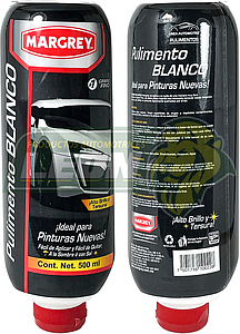 PULIMENTO BLANCO ESMALTE PARA PINTURA SEMINUEVA  ALTO BRILLO Y TERSURA 500ML (GRANO FINO #1)