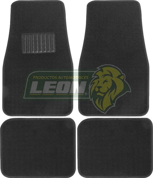 TAPETE ALFROMBRA NEGRO (JGO. c/4 pz.) (TAP-55)