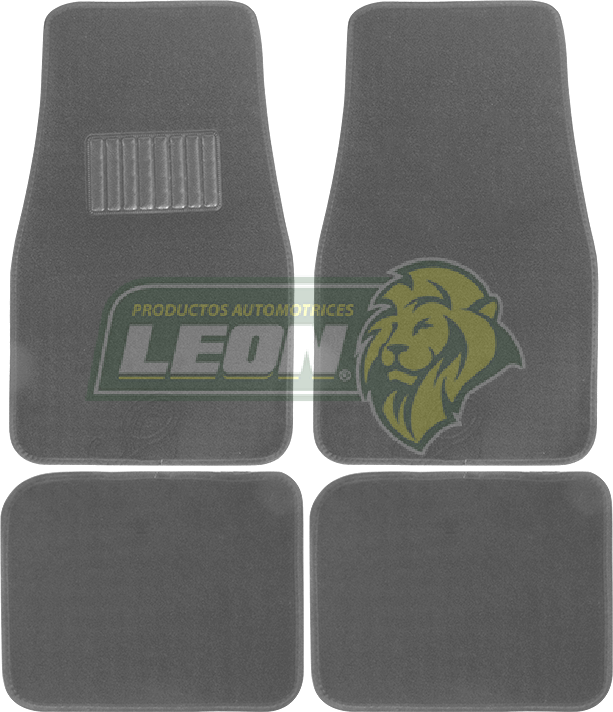 TAPETE ALFROMBRA GRIS OBSCURO (JGO. c/4 pz.) (TAP-55)