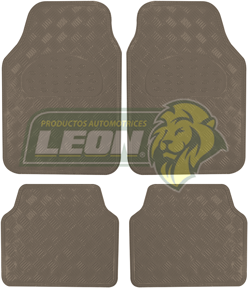 TAPETE CROMADO GRIS SATINADO (JGO. c/4 pz.)