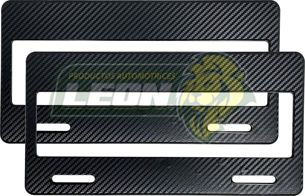 PORTAPLACAS NEGRAS NUMERICO 7 cm. SOLO SE VEN LOS # Y LETRAS WRAP FIBRA (JGO c/2 pz.)